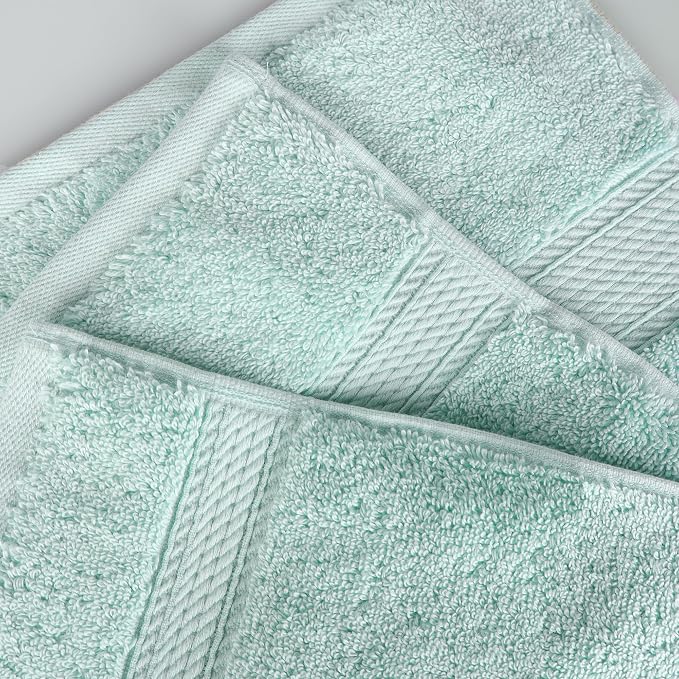 SUPERIOR Egyptian Cotton Pile 8 Piece Towel Set, Includes 2 Bath, 2 Hand - Image 8