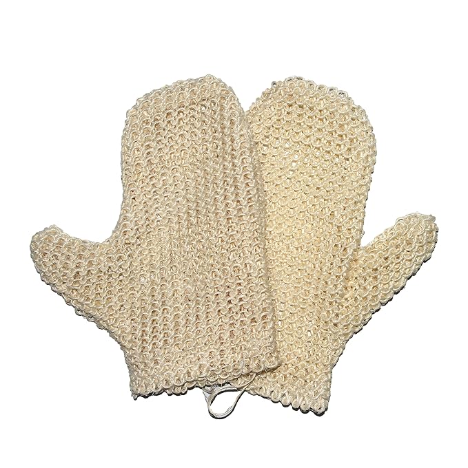 Classic Natural Sisal Bath Spa Shower Scrubber Sponge Fiber Glove Mitt Soften by TTYBG++bath+expert