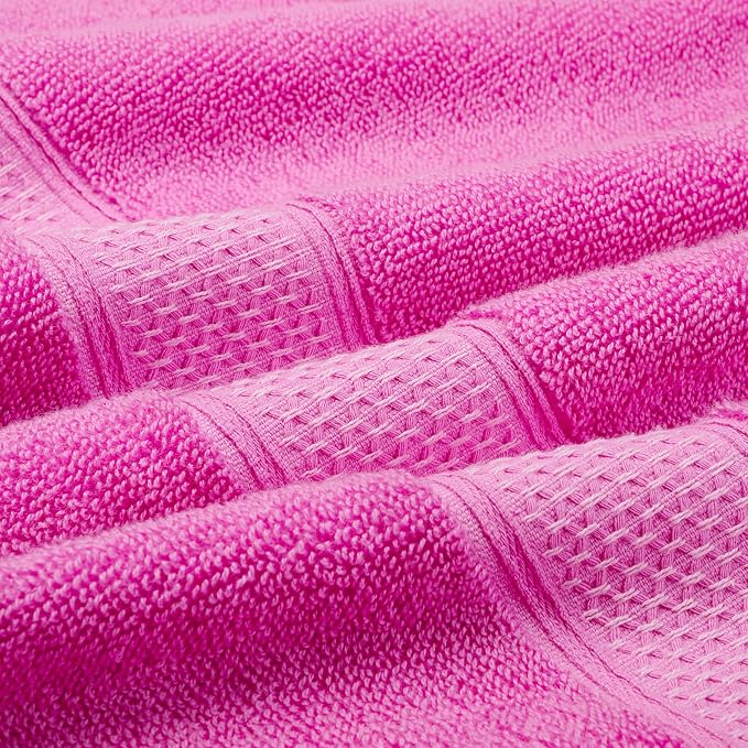 Cotton Bath Towels Set, 2-Piece Set Super Absorbent Quick Drying, Suitable - Image 4