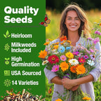 HOME GROWN Premium Monarch Butterfly Wildflower Seeds Mix - Image 8