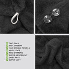 American Soft Linen 100% Cotton Hair Towels - Image 5