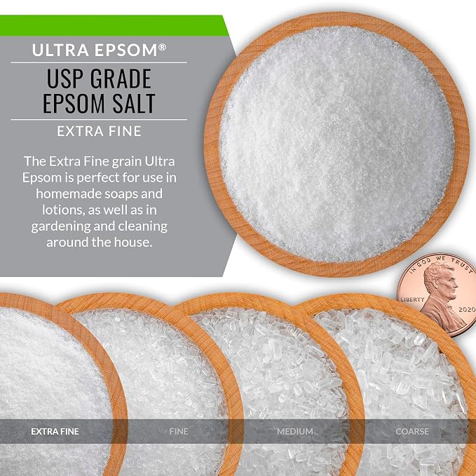 SaltWorks Ultra Epsom Bath Salt, Extra Fine Grain, 5 Pound Bag - Image 6