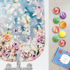 Bath Bombs Gift Set, 6 Large Natural Handmade Fruity & Floral Scent Bubble Bath - Image 4