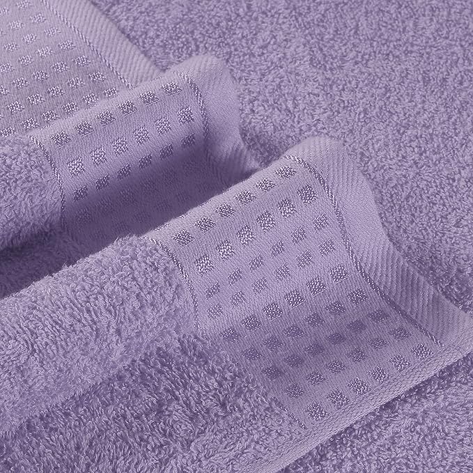 GLAMBURG 100% Cotton 2 Pack Oversized Bath Towel Set 28x55 Inches, Ultra Soft - Image 2