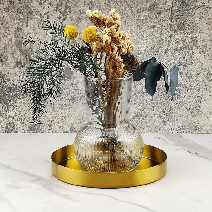 Freelove Round Serving Tray, Perfume Organizer Candle Organization Centerpieces - Image 5