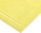 Hawmam Linen Yellow Bath Mats, 21 x 34 inches, Banded Design, Highly Absorbent - Image 6
