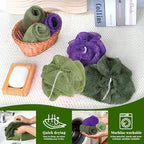 African Net Sponge Authentic, 3 Pieces Exfoliating Scrubber Bath Sponge - Image 5