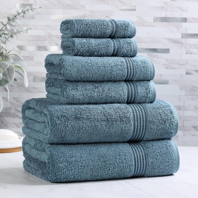 Superior Egyptian Cotton 6-Piece Towel Set, Bathroom Essentials, Towels - Image 2