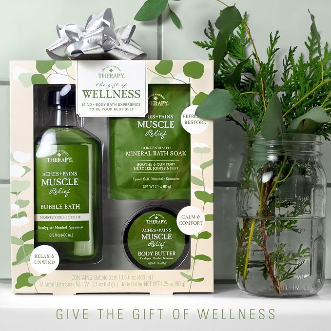 Village Naturals Therapy 3-Piece Relaxing Muscle Wellness Spa Gift Set - Image 8