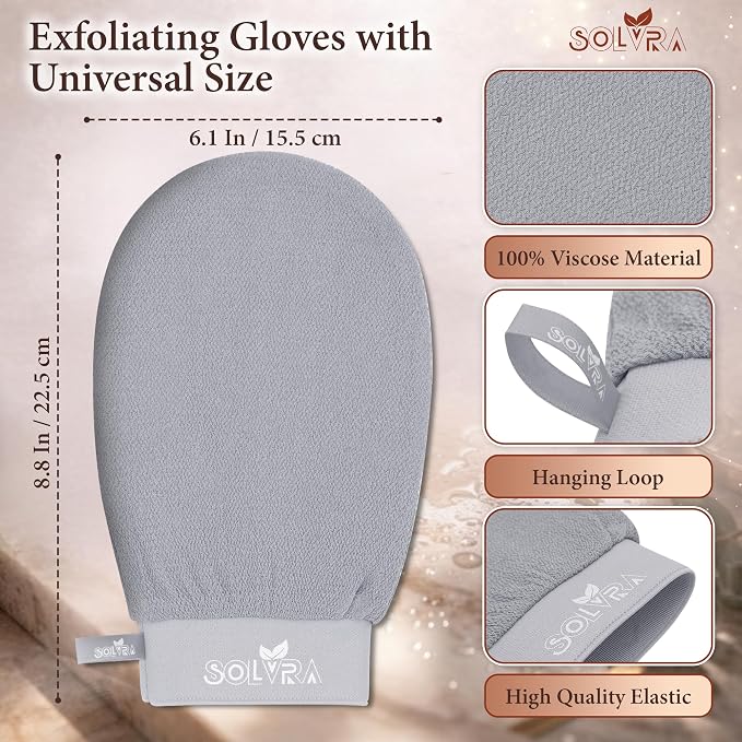 Exfoliating Gloves – 100% Vegan Viscose Kessa Mitt - Image 2