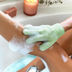 EcoTools Bath & Shower Gloves, Recycled Netting, Exfoliating, Gentle Cleansing - Image 7