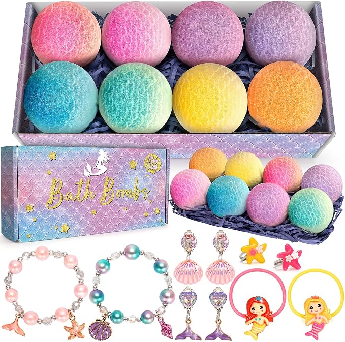 item_name - 8 Packs Mermaid Bath Bombs - Image 8