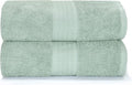 GLAMBURG Premium Cotton Oversized 2 Pack Bath Sheet 35x70-100% Pure Cotton by GLAMBURG