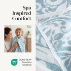 Modern Threads Botanical Vine 6-Piece 100% Cotton Towel Set – Reversible Yarn - Image 4