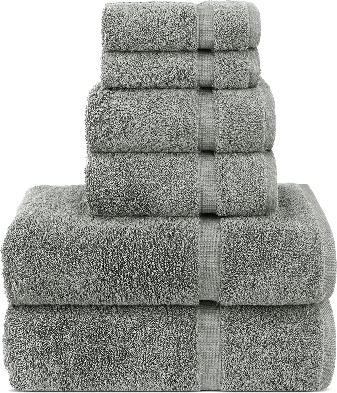 Chakir Turkish Linens Luxury Spa and Hotel Quality Premium Cotton 6-Piece Towel by ChakirTurkishLinens