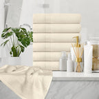 White Classic Luxury Ivory Hand Towels - Image 6