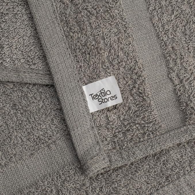Basic Hand Towels 16x26 Inches – Bulk Pack of 24 – Grey Color – Soft and - Image 5