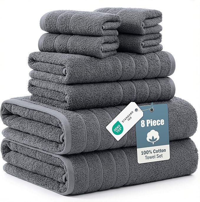 Casa Platino Premium Cotton Towels Set by CasaPlatino