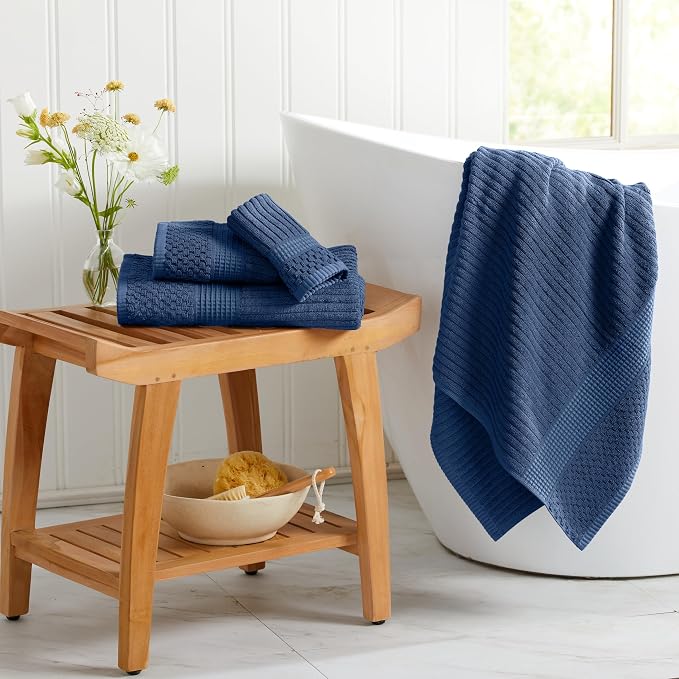 Springtree Home 100% Cotton Bath Towel Set of 4 | Super Soft & Absorbent - Image 4