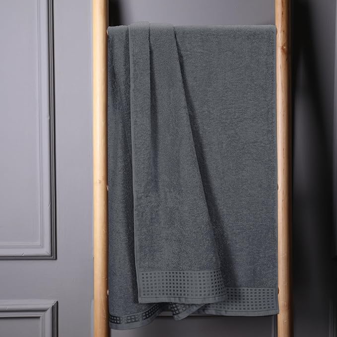 GLAMBURG 100% Cotton Oversized 2 Pack Bath Sheets 35x70, Ultra Soft Highly - Image 3