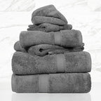 SUPERIOR Egyptian Cotton Pile 6 Piece Towel Set, Includes 2 Bath, 2 Hand - Image 2