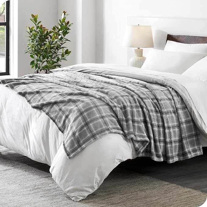 Bare Home Textured Fleece Blanket - Image 2