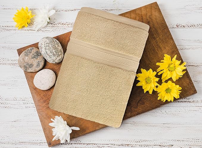 Towel and Linen Mart 4 Pieces Bath Towel Sets - Image 7