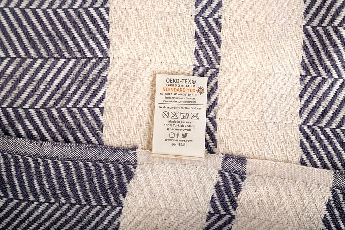 Bersuse 100% Cotton Herringbone XL Throw Blanket - Image 9