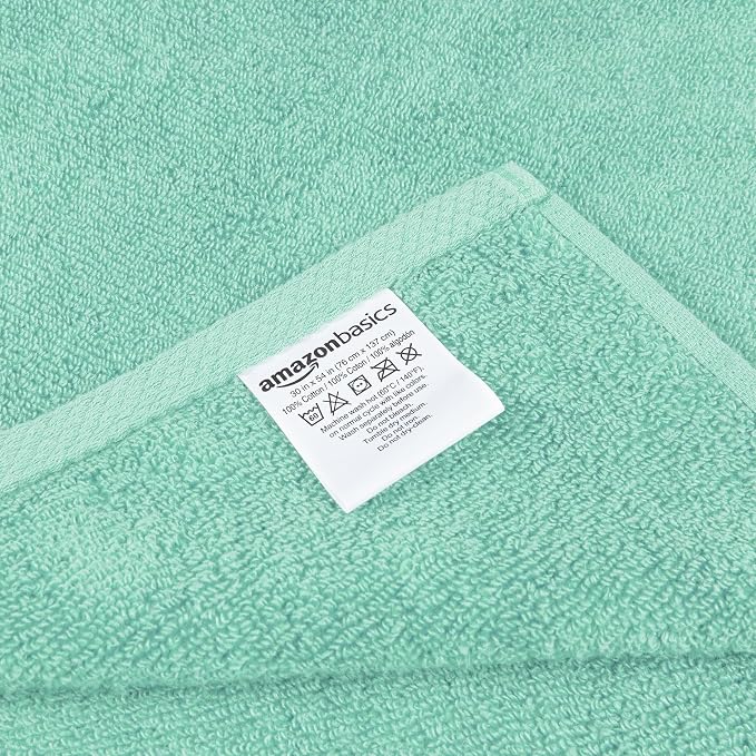 Amazon Basics 2-Pack Quick-Dry Lightweight Moisture Absorbing Bath Towel - Image 3