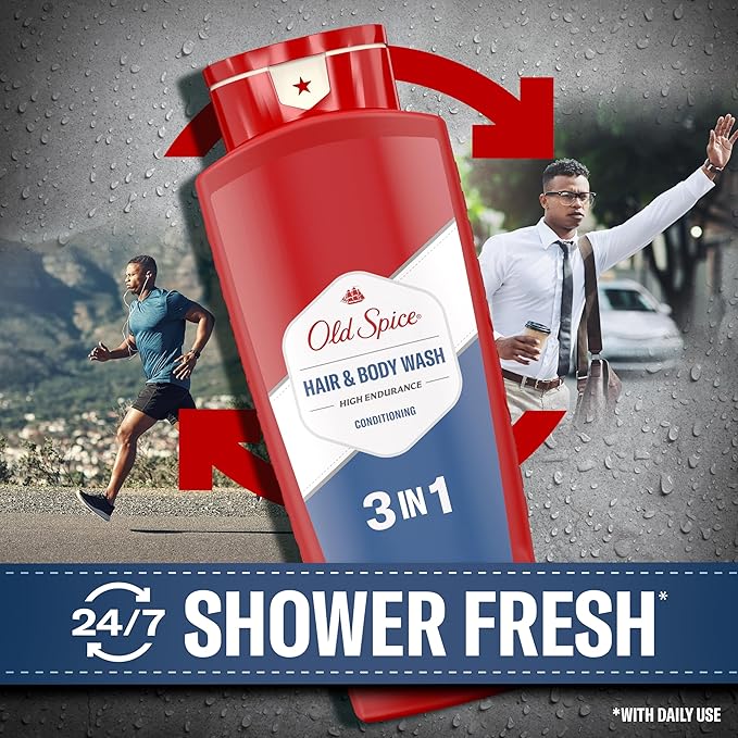 Old Spice Refreshing 2-in-1 Hair & Body Wash Conditioner - Image 3