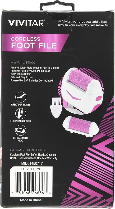 Vivitar PG-V011 Cordless Foot File - Image 3
