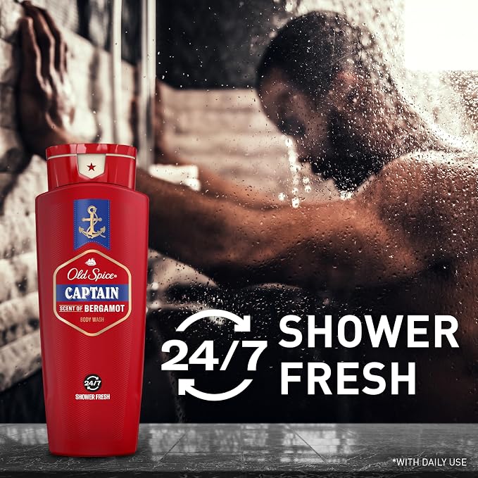 Old Spice Refreshing Body Wash for Men, 3X Defense, 24/7 Shower Fresh - Image 3
