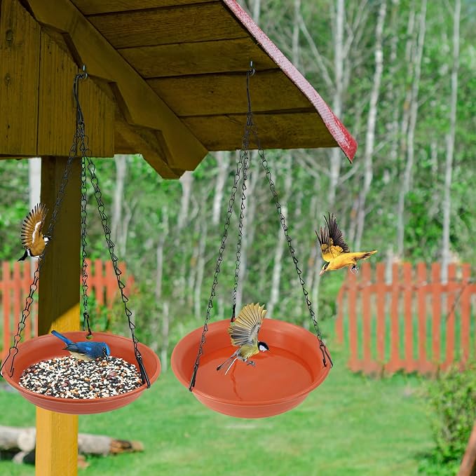 VUWEZ Hanging Bird Bath, Hanging Bird Water Feeder - Image 5