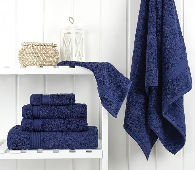Cotton Paradise 6 Piece Towel Set 100% Cotton Soft Absorbent Turkish Towels - Image 2
