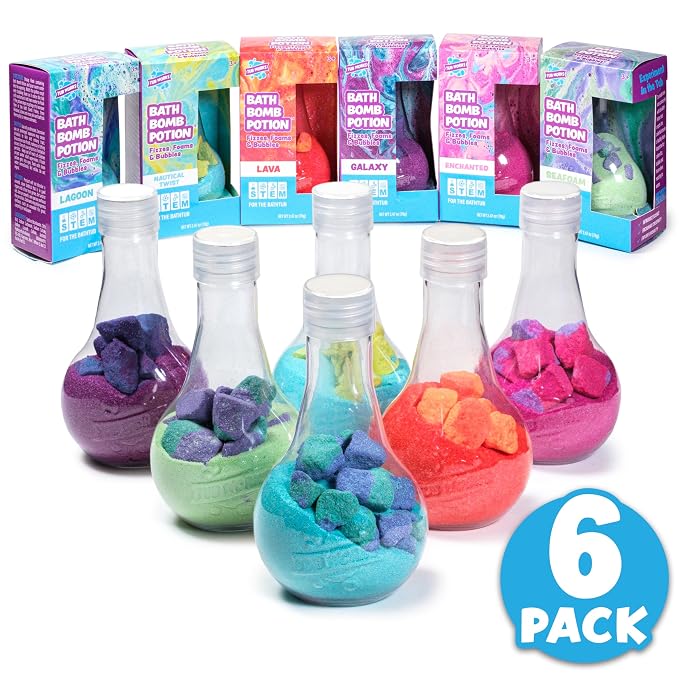 Tub Works® Kids Bath Bomb Potion™ Bath Toy, Variety 6 Pack | Nontoxic | Fizzes - Image 7