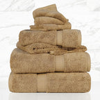 SUPERIOR Egyptian Cotton Pile 6 Piece Towel Set, Includes 2 Bath, 2 Hand - Image 2