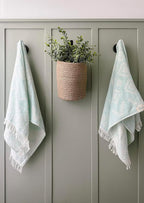 RAY SILVER Aztec Turkish Hand Towels Set of 2 100% Cotton Peshtemal Soft Feel - Image 5