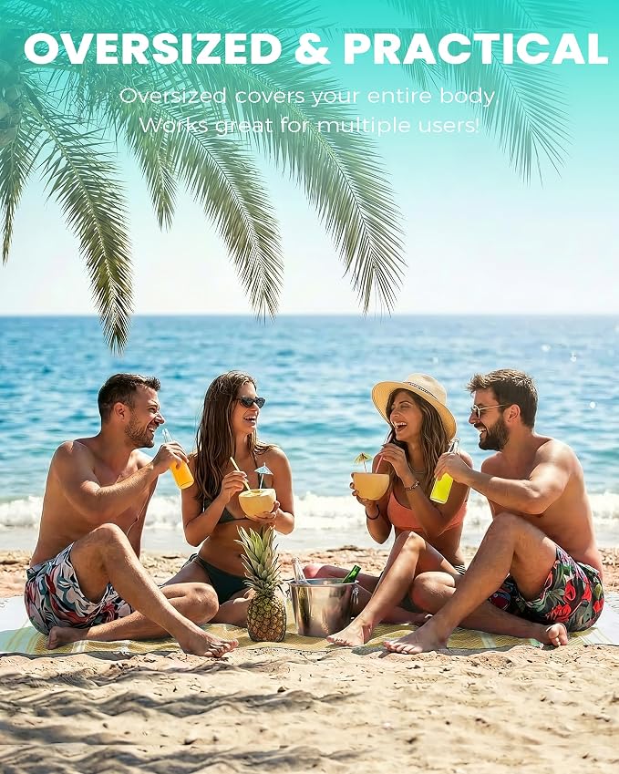 Antfuny 2 Packs Turkish Beach Towels Quick Dry Sand Free Soft Absorbent Extra - Image 4