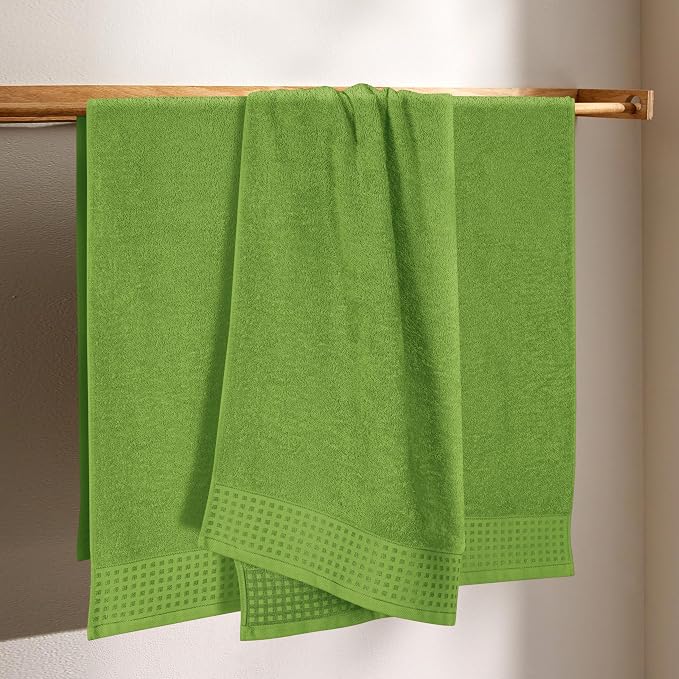 GLAMBURG Ultra Soft 4 Pack Oversized Bath Towel Set 27x54 inches, 100% Cotton - Image 3