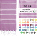 Cacala Lightweight and Thin Turkish Beach Towel 100% Cotton Sand-Free and by Cacala