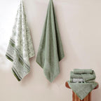 Modern Threads Floral Trail 6-Piece 100% Cotton Towel Set – Reversible Yarn - Image 2