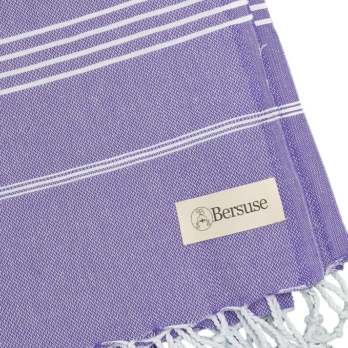 Bersuse Towels Anatolia XL Beach Blanket Throw Blanket Turkish Towel 100% - Image 6