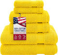 American Veteran Towel, 100% Cotton Turkish 6 Piece Towel Set, Luxury Towels by AmericanVeteranTowel