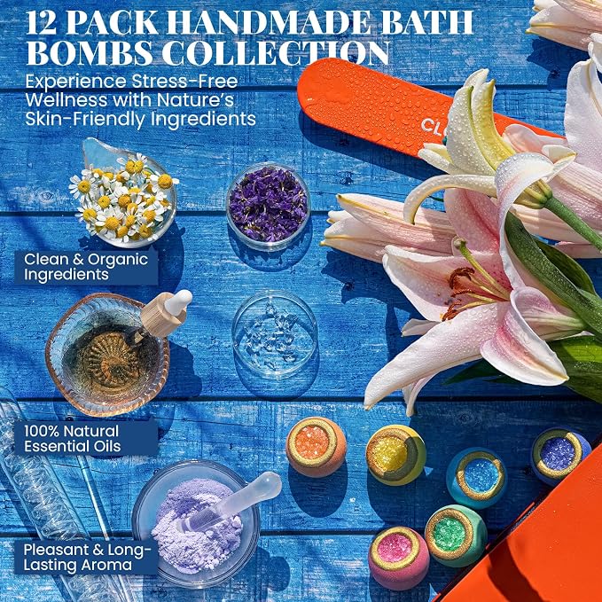 Crystal Bath Bomb Gift Set – 12 Pack - Image 2