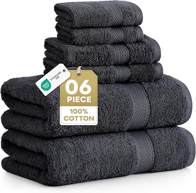 LANE LINEN 100% Cotton Towel Set by LaneLinen