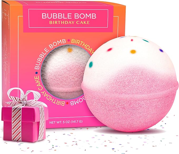 Birthday Cake Bath Bombs for Women, Girls & Kids by TwoSisters