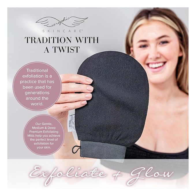 Seraphic Skincare Premium Exfoliating Mitt - Image 7