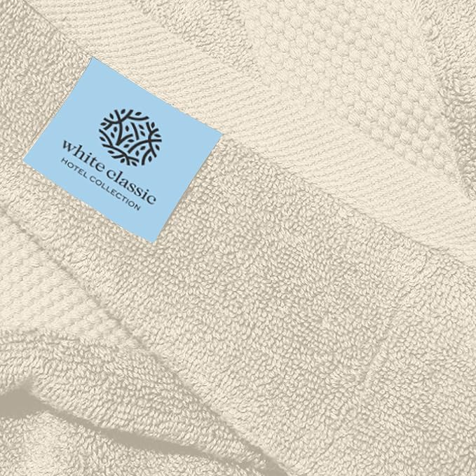 White Classic Luxury Ivory Hand Towels - Image 5