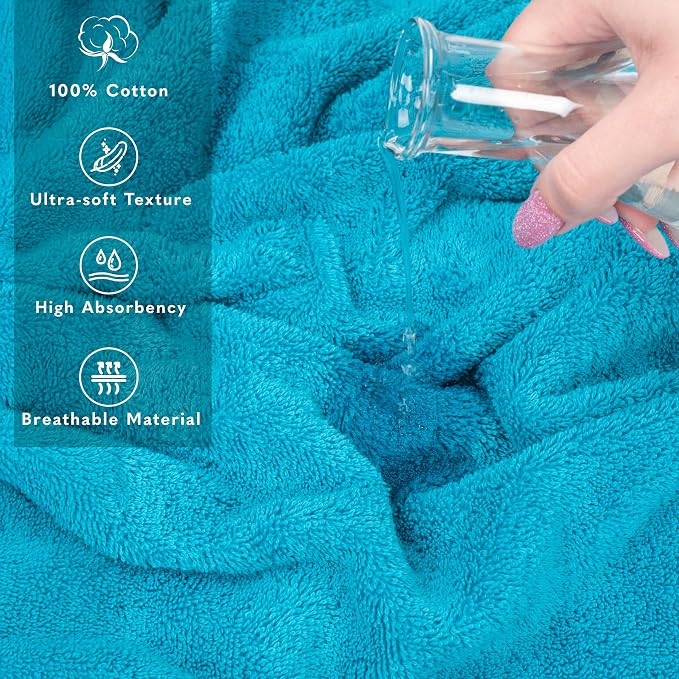 American Soft Linen 100% Cotton 600 GSM Turkish 40x80 Oversized Bath Towel Sheet - Image 4