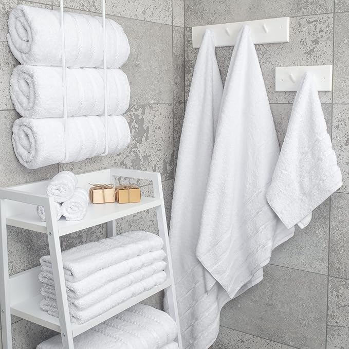 American Soft Linen Luxury 4 Piece Bath Towel Set, 600 GSM 100% Cotton Turkish - Image 2